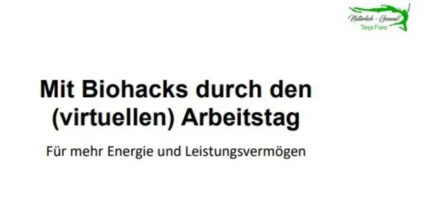Downloads zum Vortrag: Mit Biohacks durch den (virtuellen) Alltag
